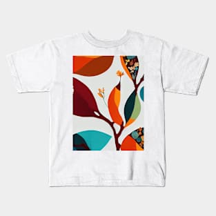 Chromatic Botanic Abstraction #31 Kids T-Shirt